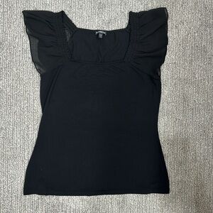 Express Black Sheer Sleeve top